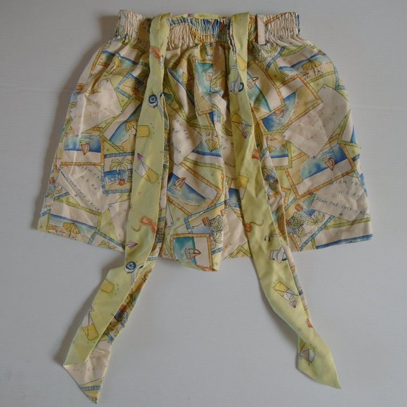 dana b. and karen women's silk reversible shorts size 10 green - Picture 4 of 4